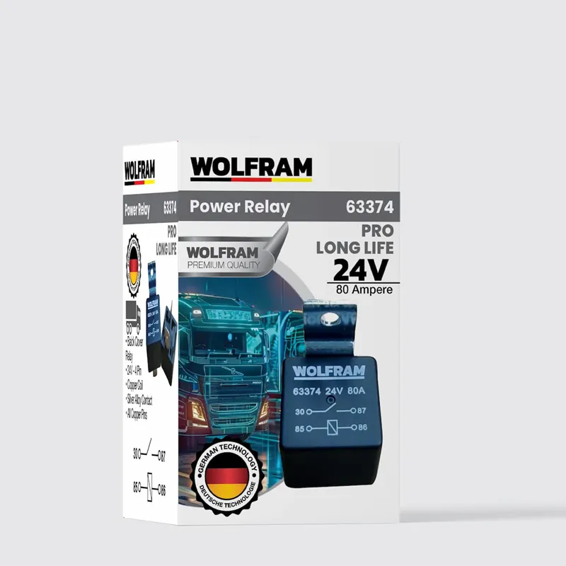 WOLFRAM 24V 80A 4 UÇLU ROLE