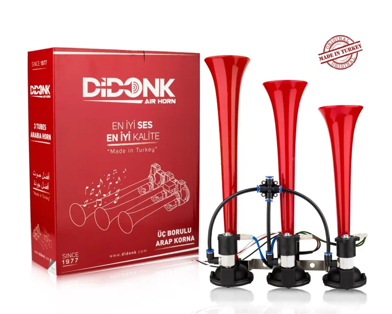 DİDONK ÜÇLÜ DALİ DALİ ARAP KORNA KIRMIZ 12V