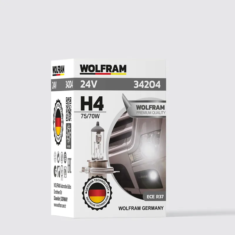 WOLFRAM 24 VOLT H4 75/ 70 WAT 43T STANDART IŞIK