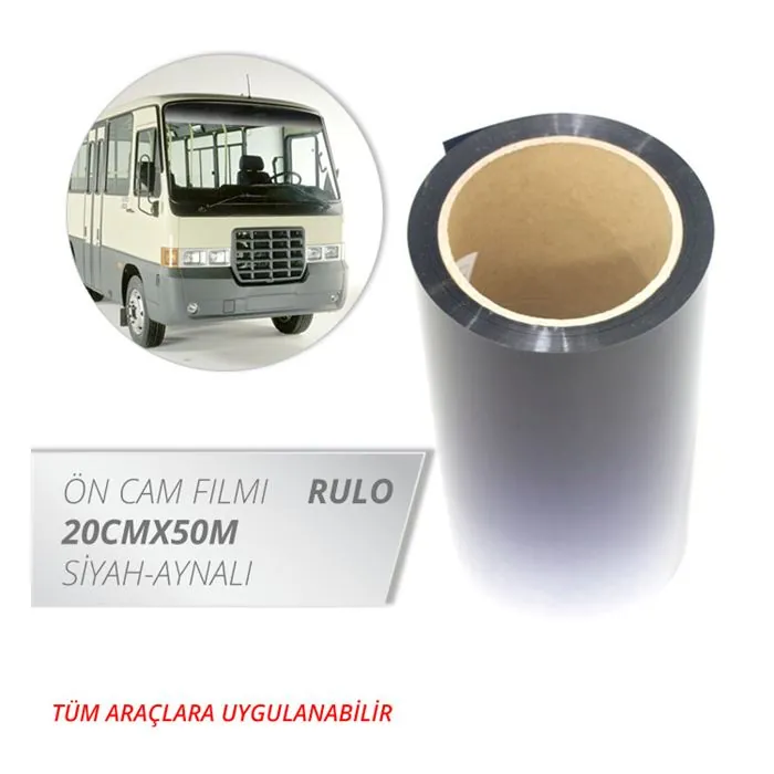 CARUB CAM FİLMİ 20CMX50M SİYAH AYNALI
