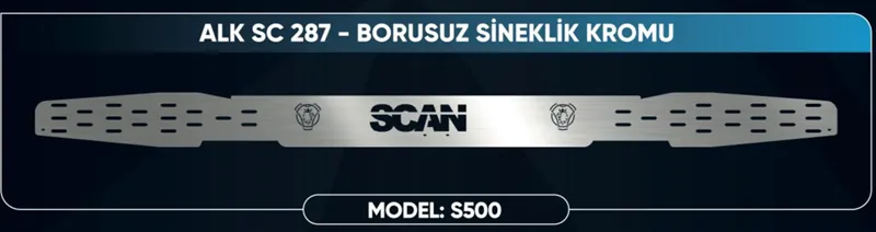 SCANIA S 500 YÜKSEK BORUSUZ SİNEKLİK KROMU