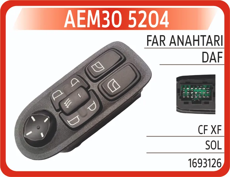 AEM DAF CF XF CAM ANAHTARI SOL