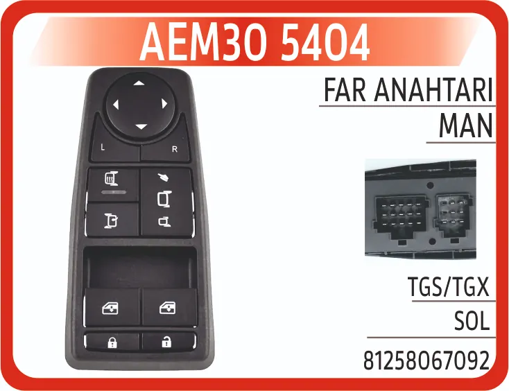 AEM MAN TGS TGX CAM ANAHTARI SOL