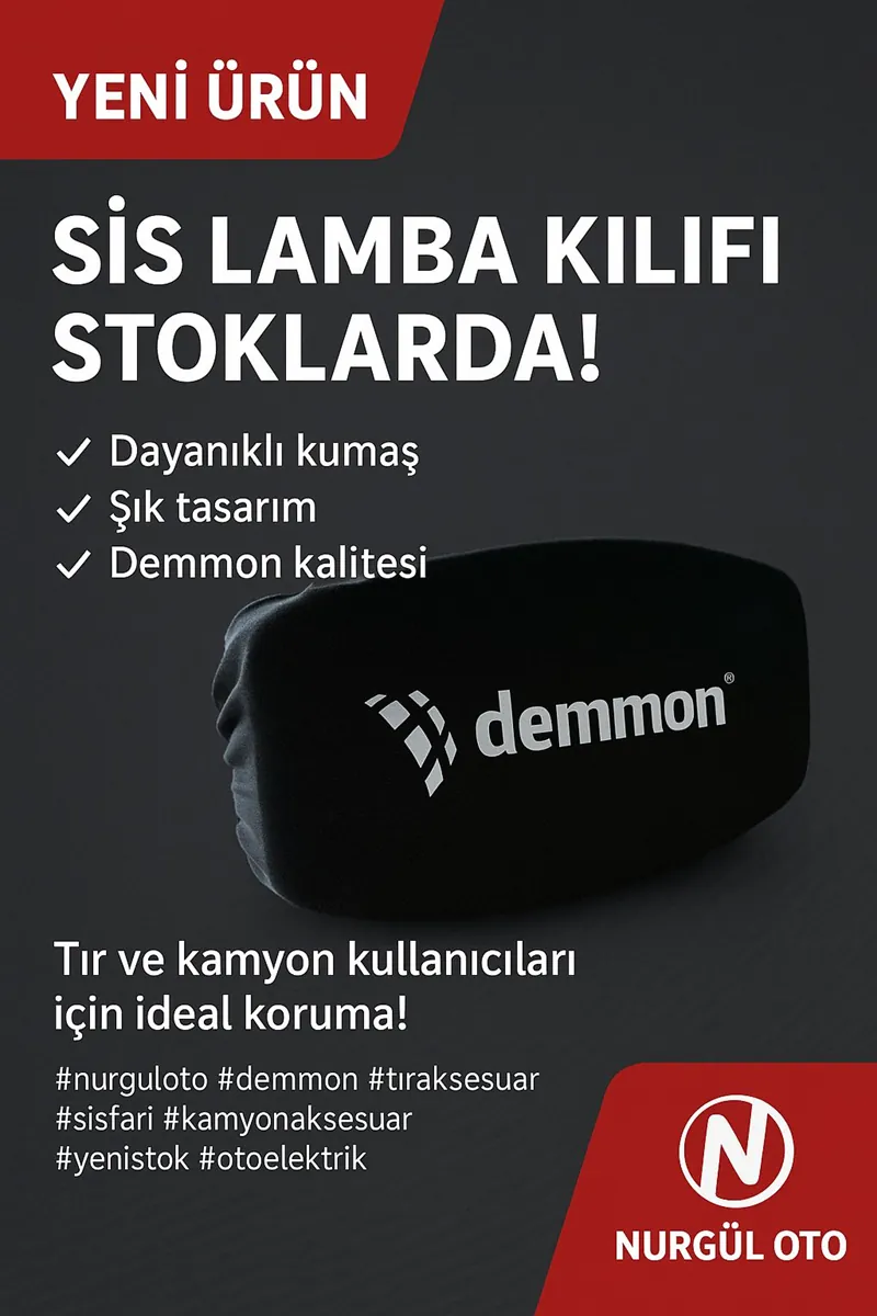 SİS LAMBA KORUMA BEZİ-KILIFI( DEMMON BASKILI)