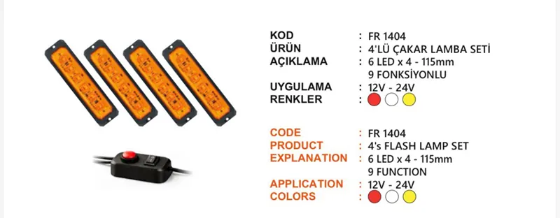 FR 4 LÜ ÇAKAR SETİ