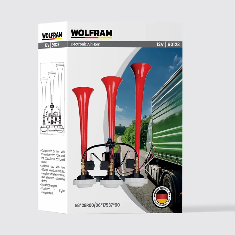 WOLFRAM 3 LÜ DALİ DALİ ARAP KORNA 12 VOLT (SAYDIRMALI)