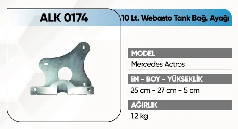ALKOTEK ACTROS WEBASTO TANK AYAĞI 10 LT.
