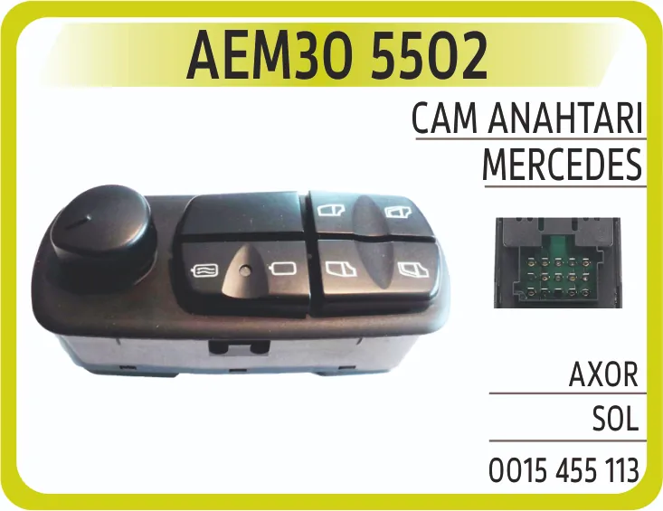 AEM MERCEDES AXOR CAM KALDIRMA ANAHTARI SOL