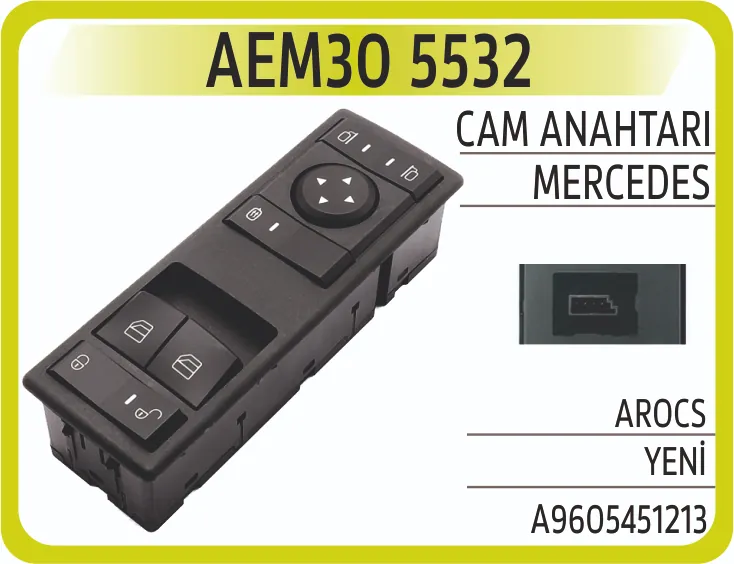 AEM MERCEDES AROCS CAM KALDIRMA ANAHTARI