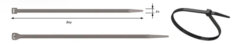 PEMSAN 8.0 X 380 KABLO BAĞI BEYAZ