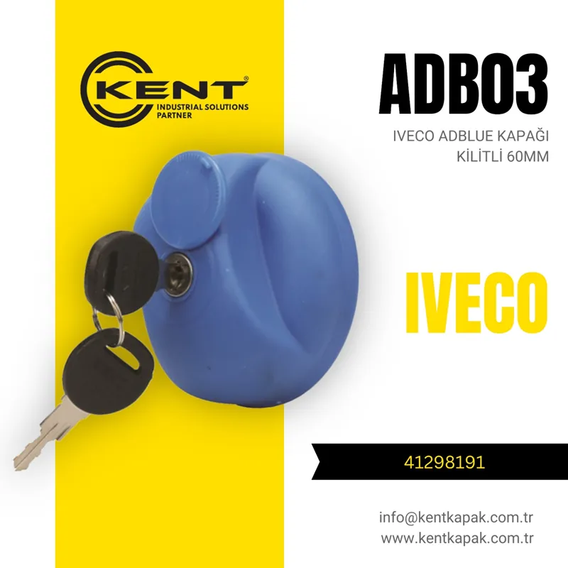 KENT İVECO AD BLUE KAPAĞI KİLİTLİ (60 MM)