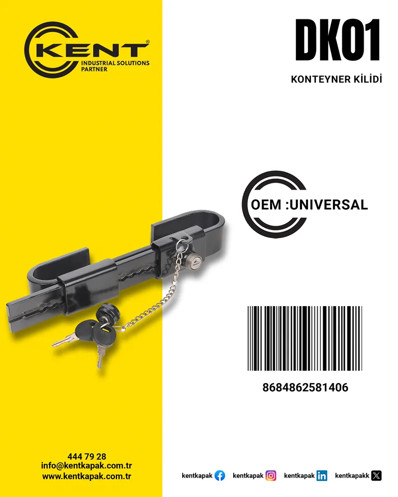 KENT DORSE KONTEYNER KİLİDİ SİYAH