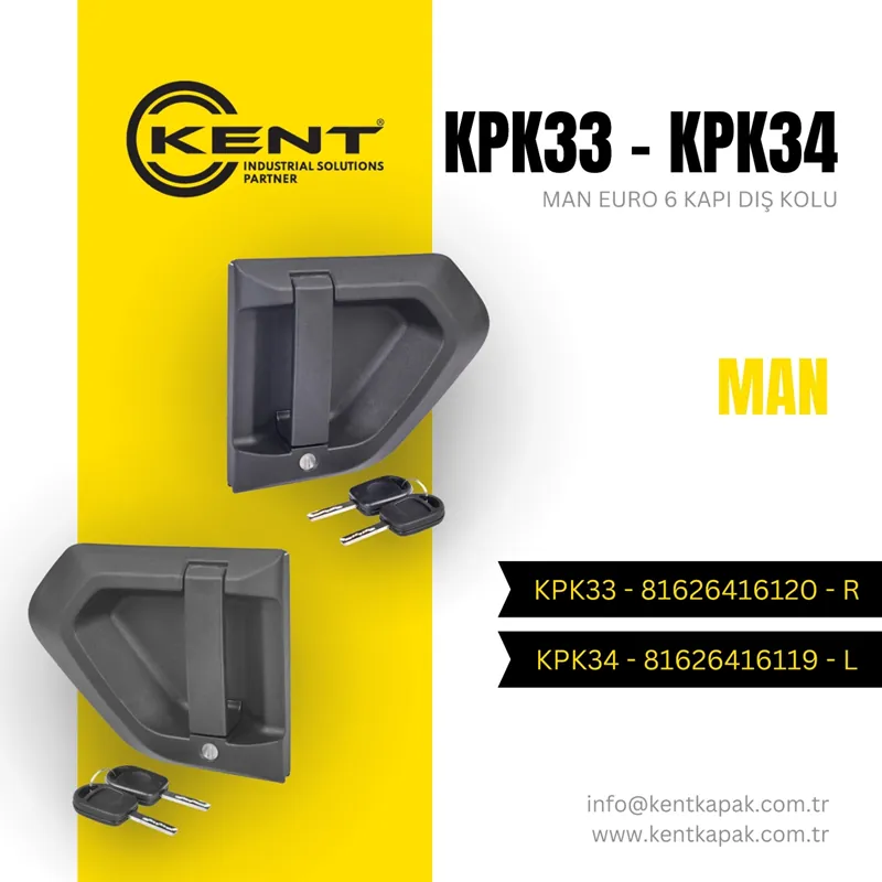 KENT MAN EURO 6 KAPI DIŞ KOLU SAĞ PLASTİK KİLİTLİ