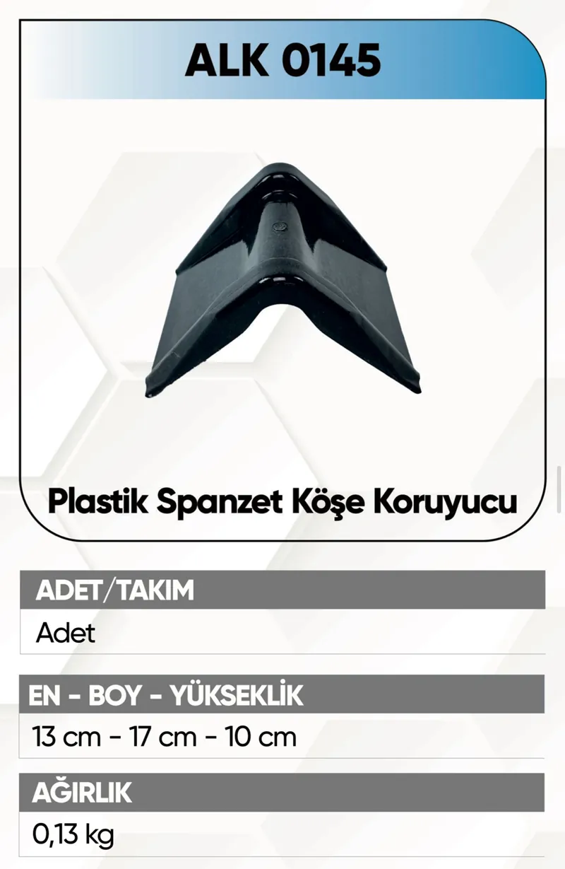 ALKOTEK ÇADIR KORUYUCU (SPANSET KÖŞE)