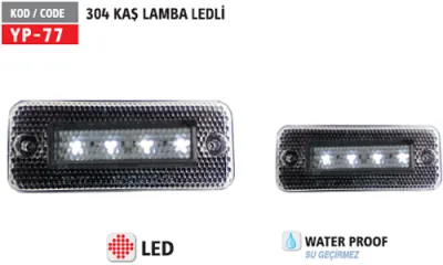 YP 304 MERSEDES KAŞ LAMBASI 2521 LEDLİ BEYAZ